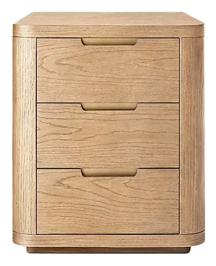 Тумбочка прикроватная с 3 ящиками Бретон