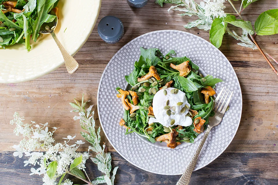 Салат с лисичками Салат с лисичками