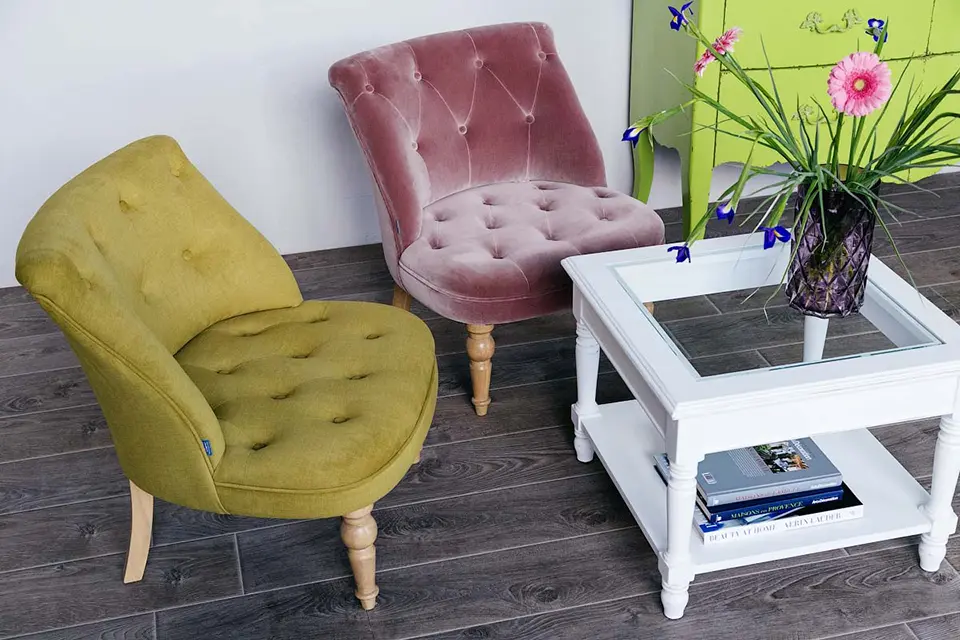 Цветная мебель в интерьере