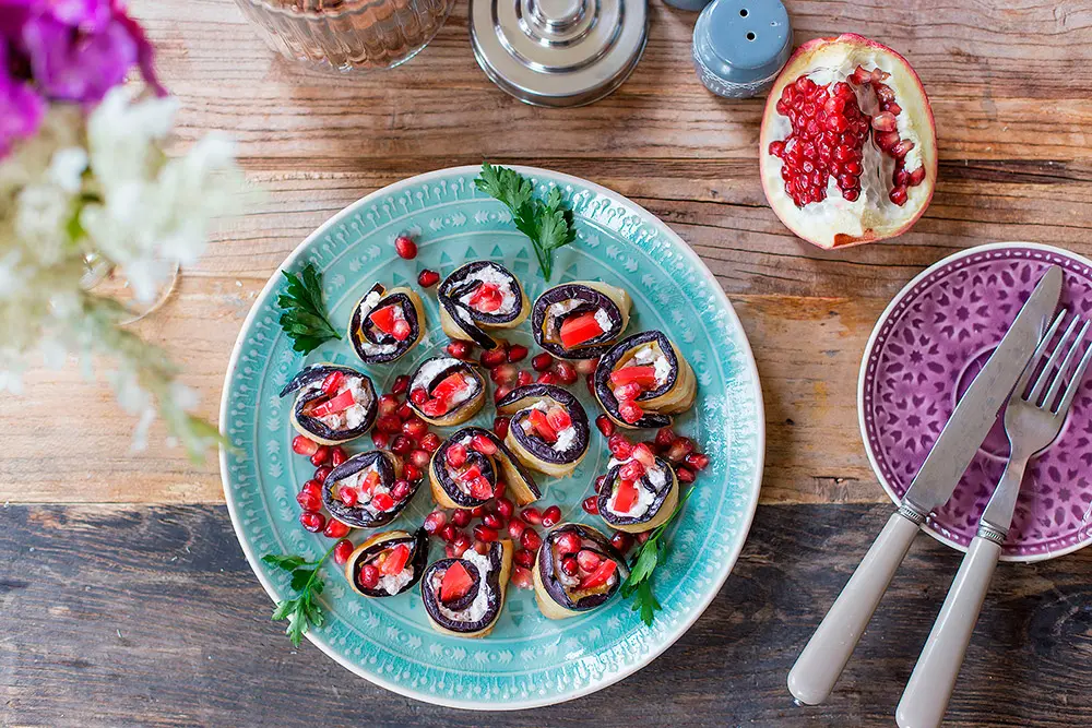 Рулетики из баклажанов 