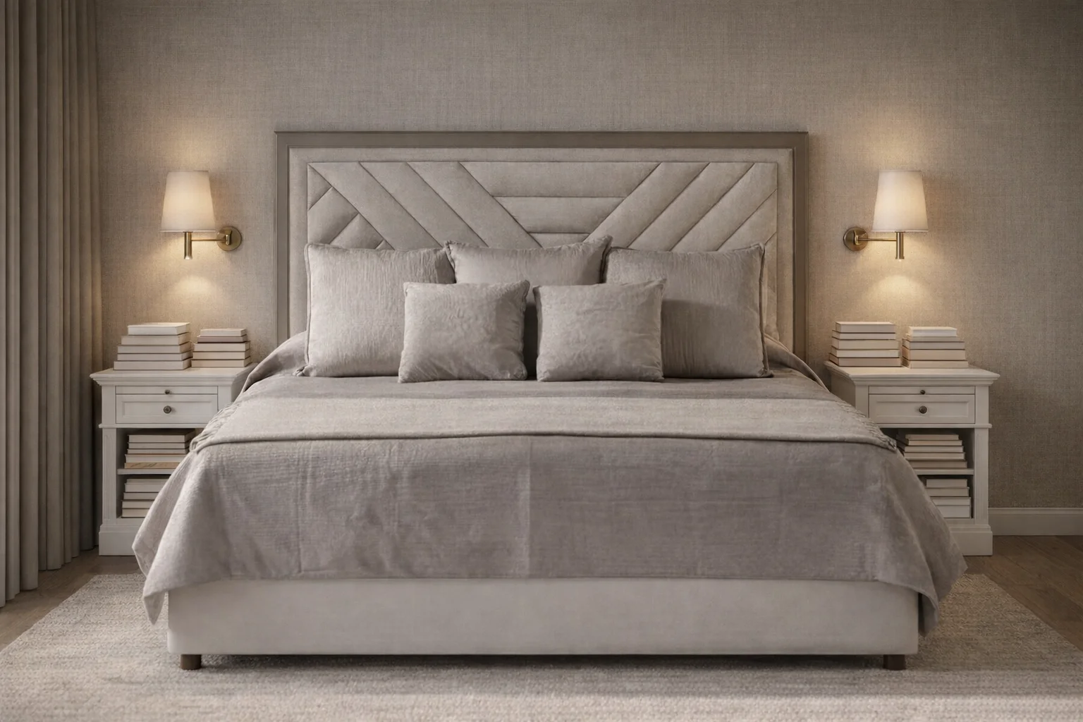 Мини-библиотека в спальне для inlavka.ru. Изображение создано с помощью AI GPT-image