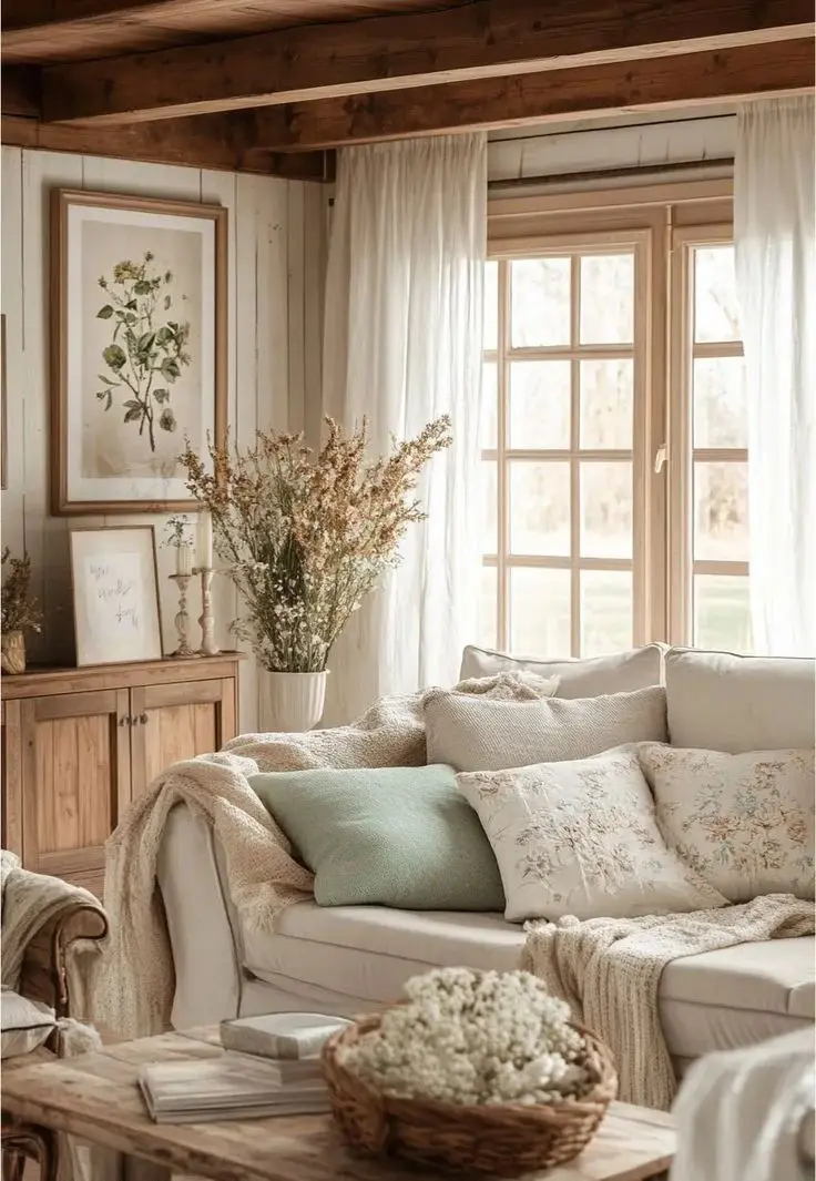 Светлая гостиная в стиле французского прованса Светлая гостиная в стиле французского прованса