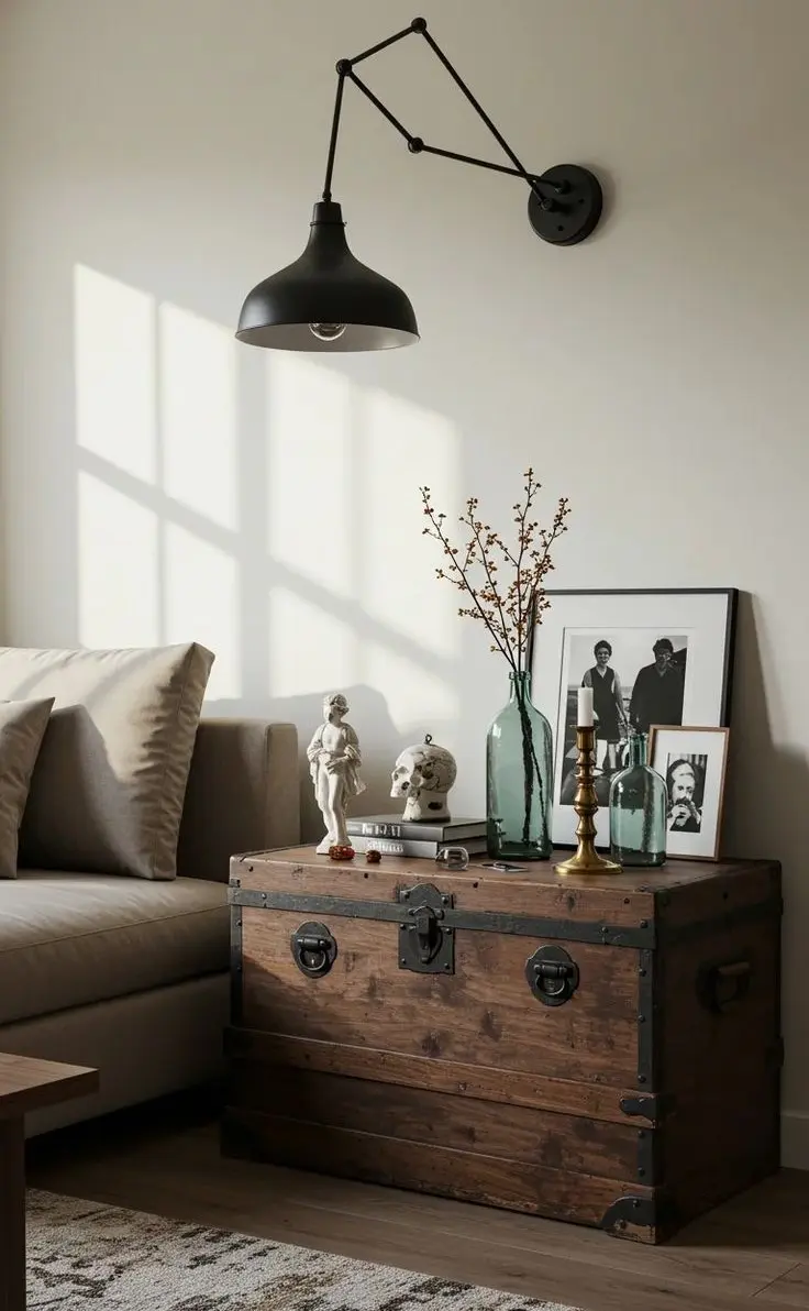 Старинный комод в спальне