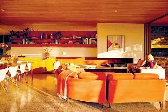 Кухня-гостиная в стиле 70-ых