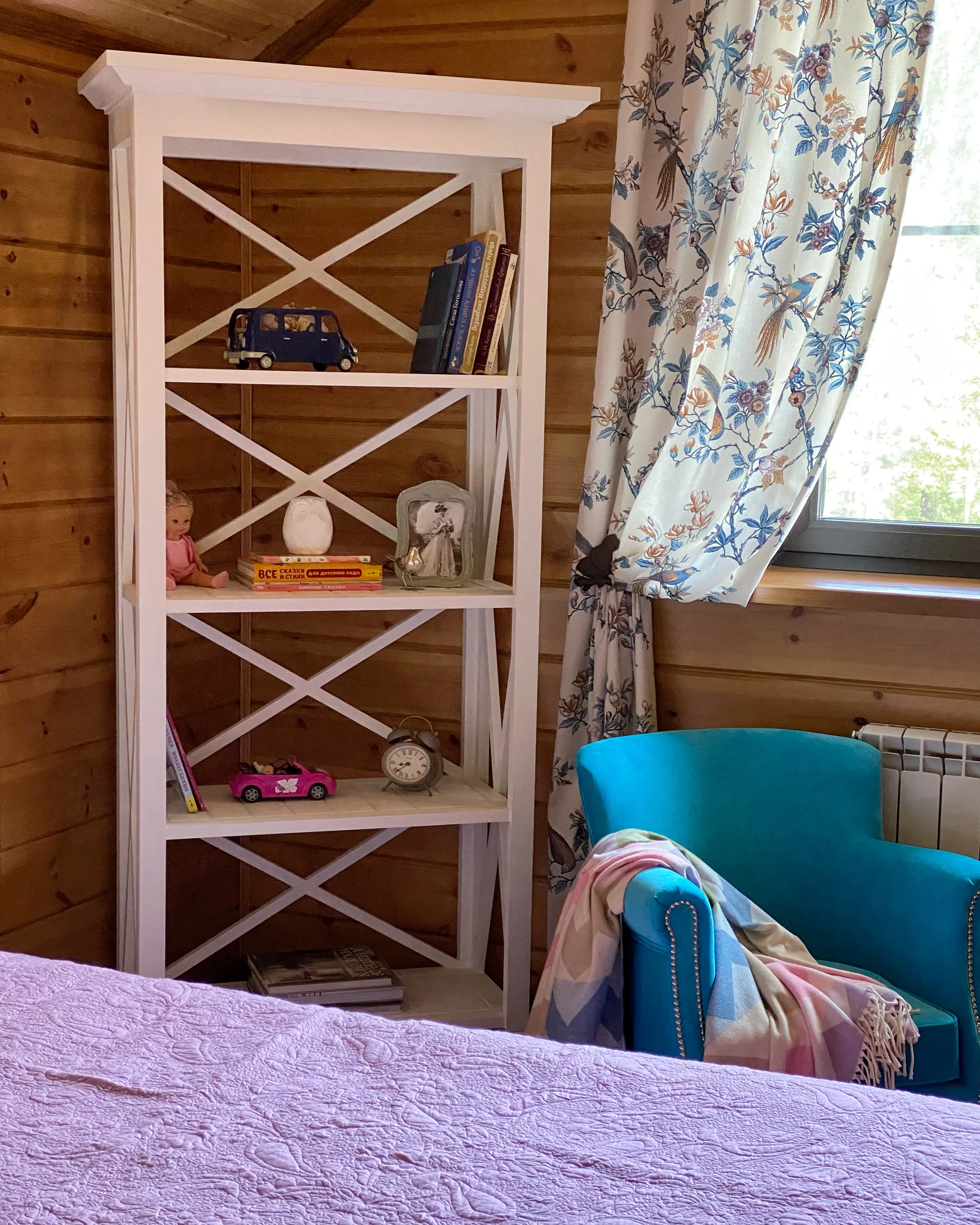 Интерьер детской в стиле Прованс в деревянном доме Инлавка, inlavka.ru
