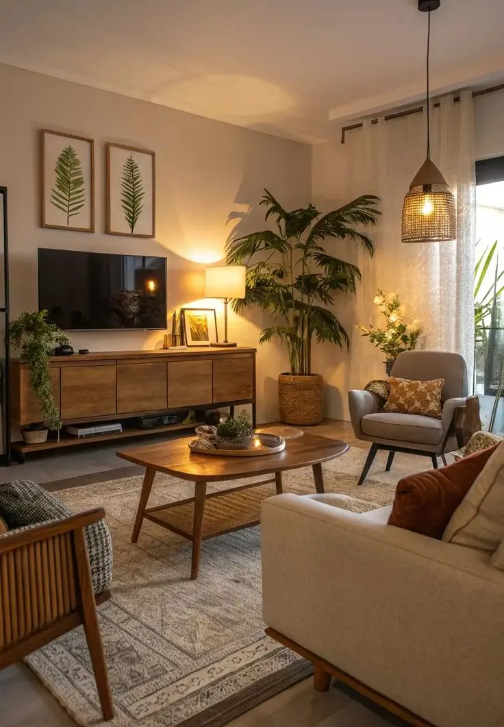 Гостиная в стиле мидсенчери