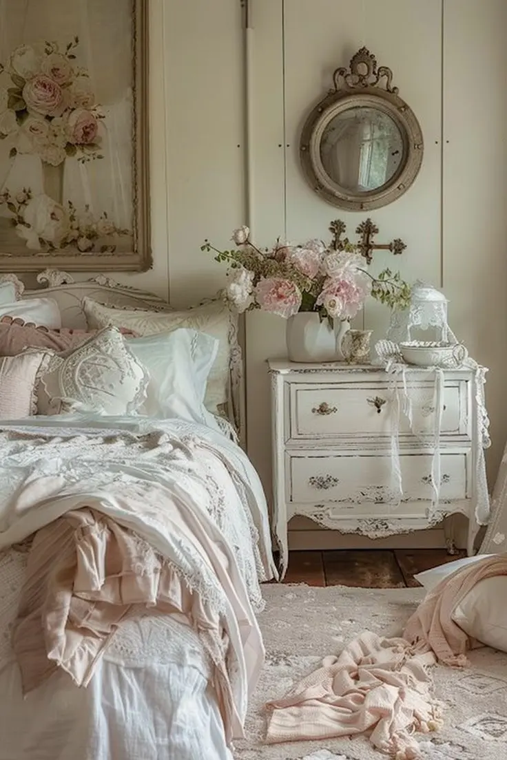 Нежная спальня в стиле Шебби-шик