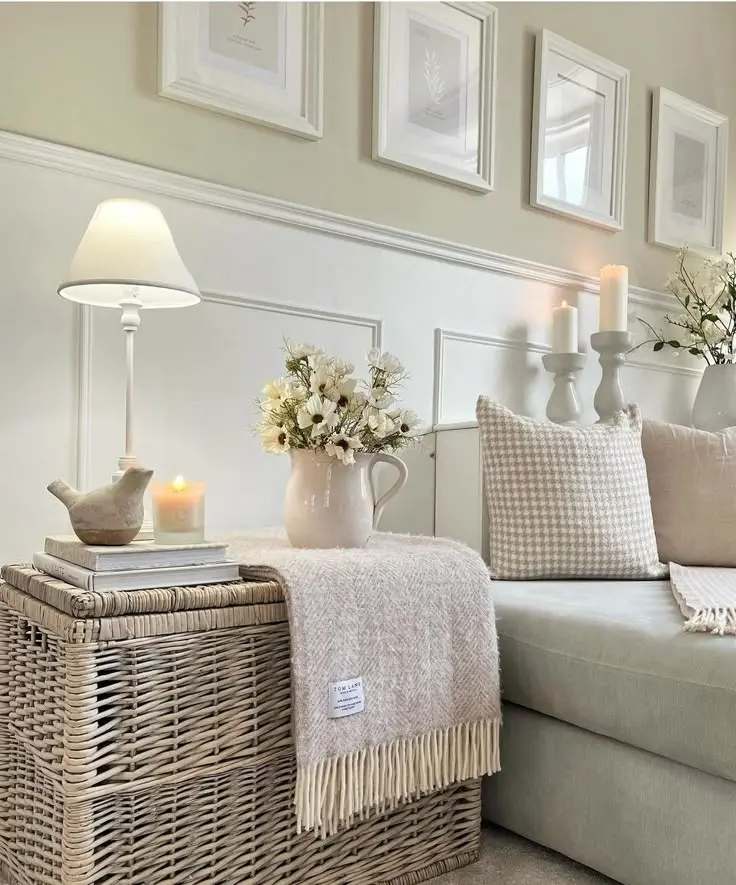 Эклектика Современной классики и Прованса в гостиной