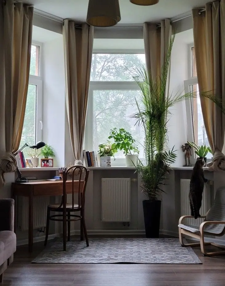 Кабинет с эркером и зимним садом