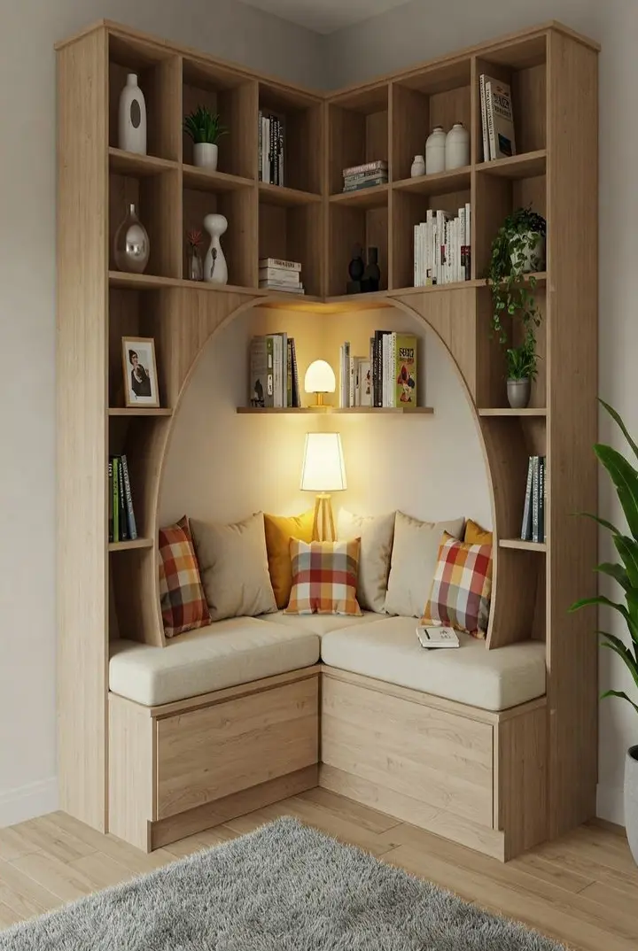 Небольшой уютный уголок для чтения