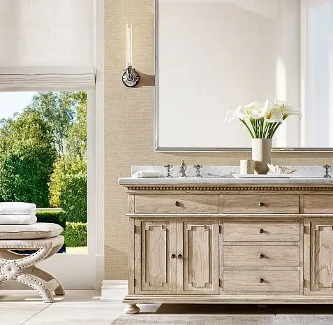 Изысканная ванная комната в стиле Американская классика