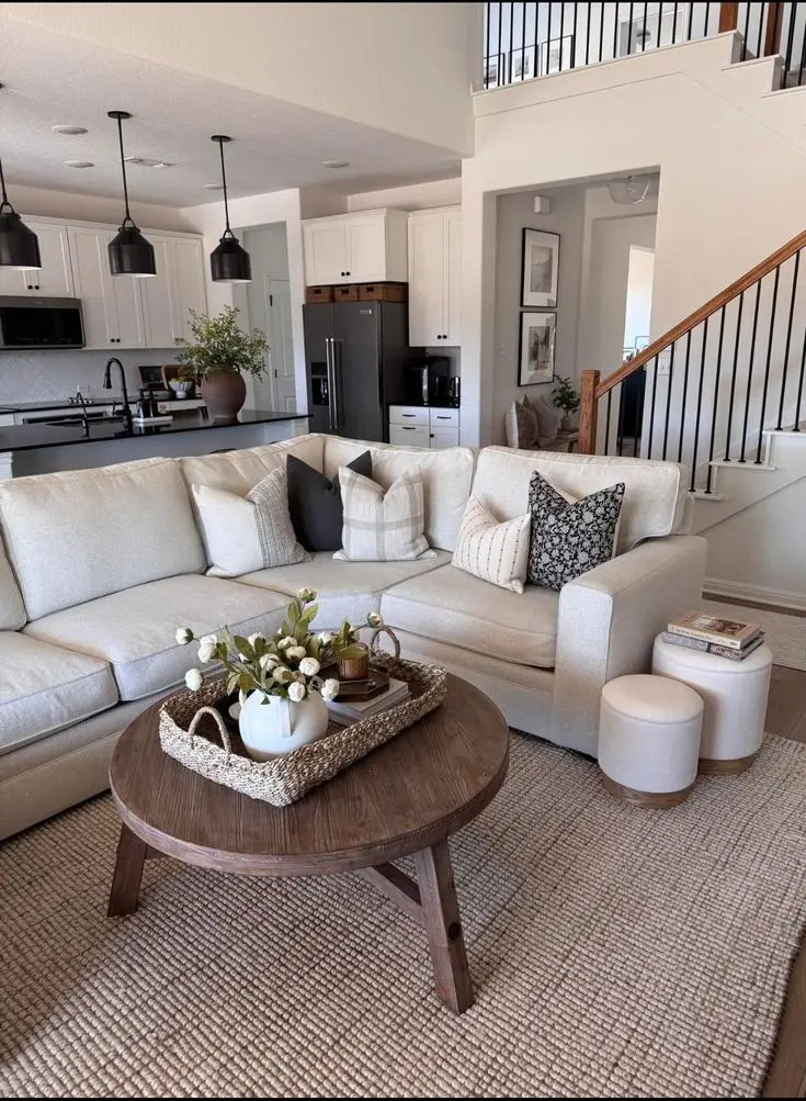 zoning with a corner sofa in interiors