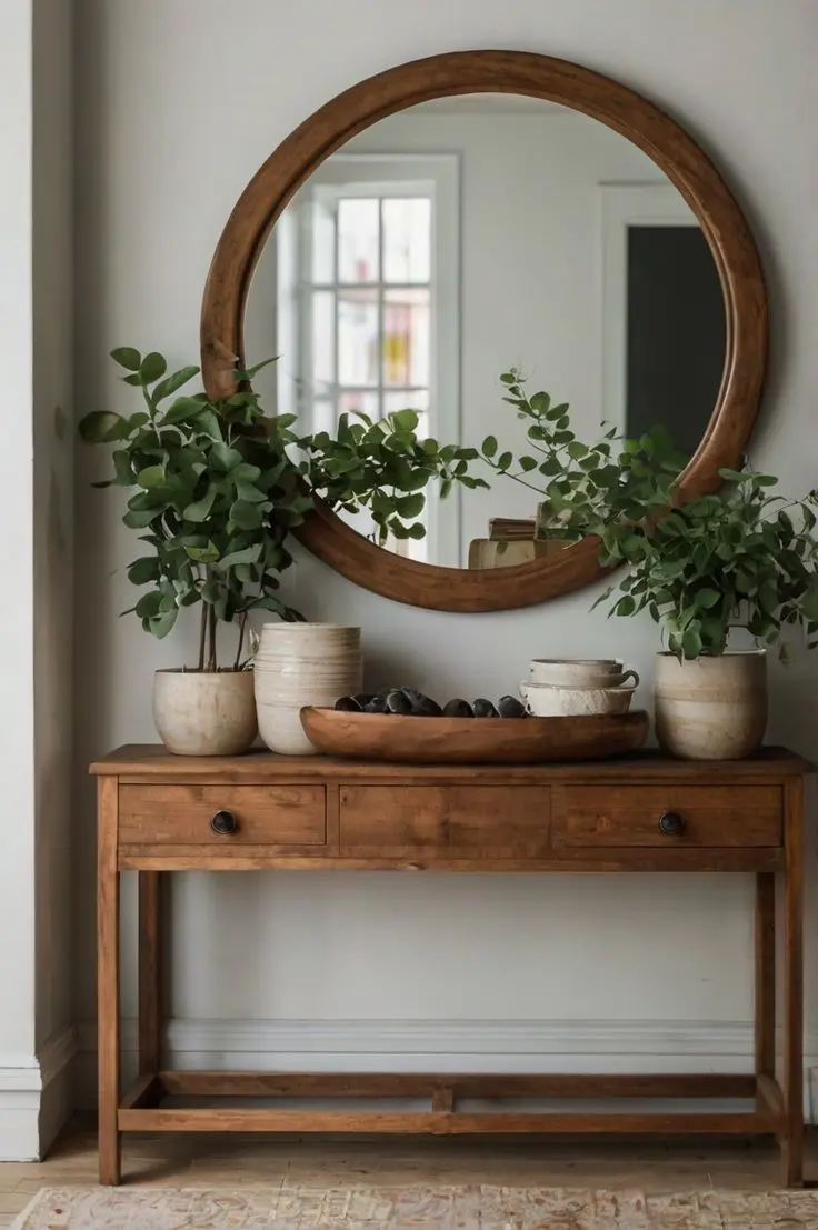 Консоль и зеркало их массива дерева