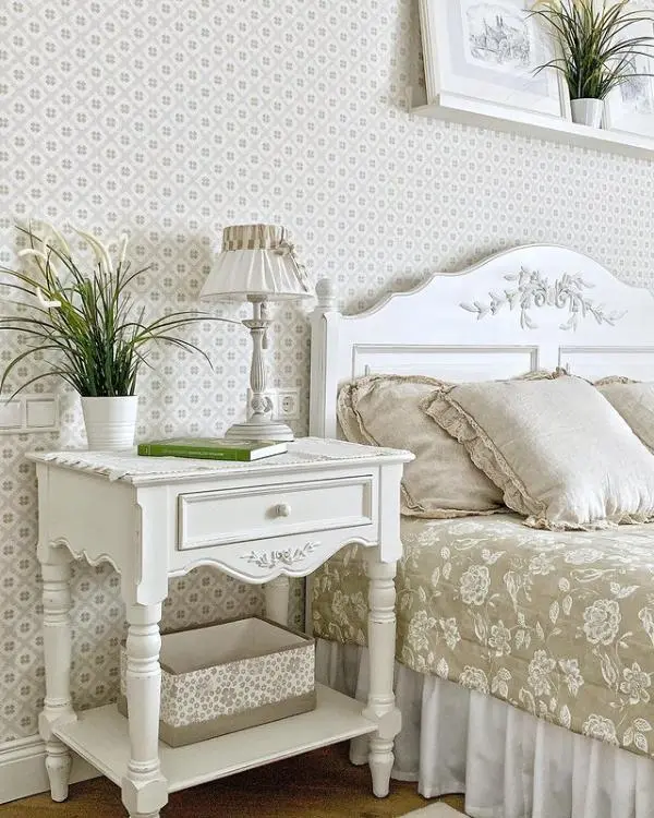 Спальня в природных цветах с живыми растениями Инлавка, inlavka.ru