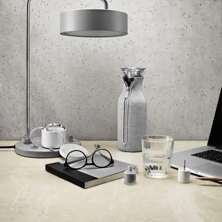 Графин fridge в неопреновом текстурном чехле, 1 л, светло-серый