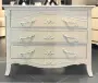 Комод большой на три ящика Авиньон цвета слоновая кость