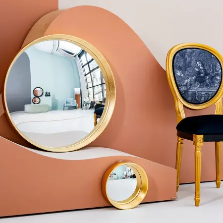 Зеркало декоративное настенное «Хогард Голд» (версия L) (fish-eye)
