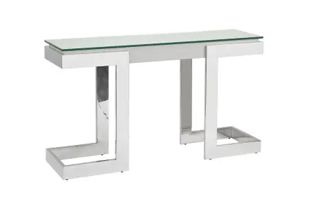 Консоль Marbella White белая/хром 130х37х76,5см