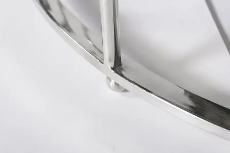 Консоль стекло прозр/хром 78х40х77см
