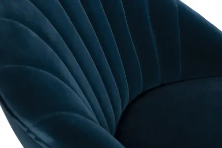 Стул велюр синий 55х64х89см