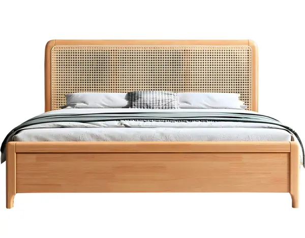 Кровать с изголовьем из ротанга 160*200 Твигги