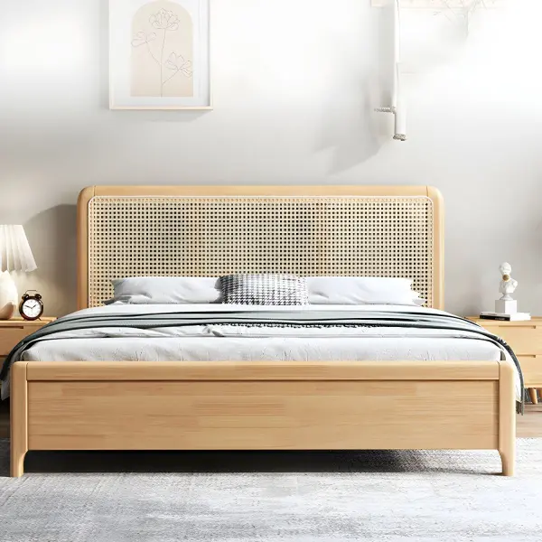 Кровать с изголовьем из ротанга 160*200 Твигги