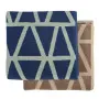 Полотенце жаккардовое банное с авторским дизайном geometry, коричнево-бежевое wild, 70х140 см