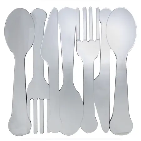 Зеркальное панно настенное Столовые приборы Tableware