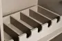 Буфет белый высокий 125 см Space