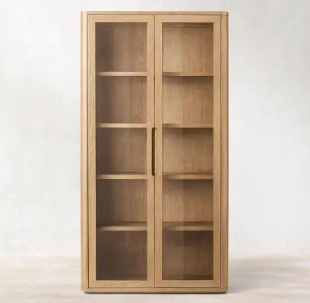 Шкаф-витрина стеклянный двухдверный Бретон