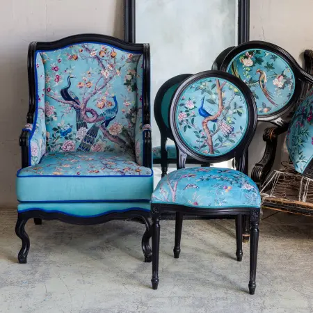Стул «Императорский сад» blue, версия 5
