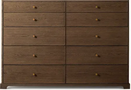 Комод из массива с 10 ящиками Женевьева