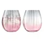 Набор низких стаканов dusk, 425 мл, розово-серый, 2 шт.