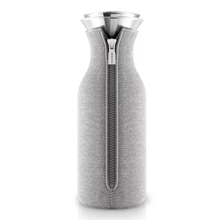 Графин fridge в неопреновом текстурном чехле, 1 л, светло-серый