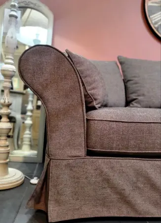 Диван раздвижной Фабиан коричнево-серый (ткань кат. С)