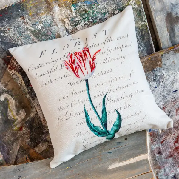 Декоративная подушка «Тюльпаномания», версия 3