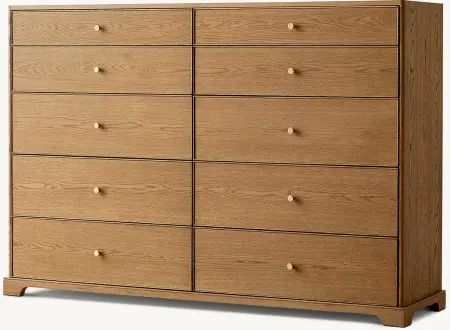 Комод из массива дерева с 10 ящиками Женевьева