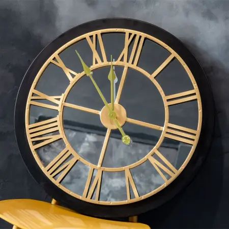 Часы зеркальные «Стивен» (блэк)