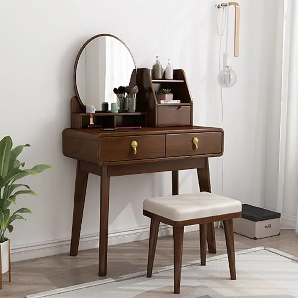 Туалетный столик с ящиками, полочками и зеркалом Твигги