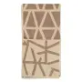 Полотенце жаккардовое банное с авторским дизайном geometry, коричнево-бежевое wild, 70х140 см