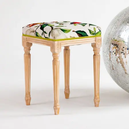 Банкетка малая «Цветущая аристократка» (лайт голд)