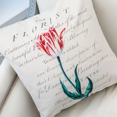 Декоративная подушка «Тюльпаномания», версия 3