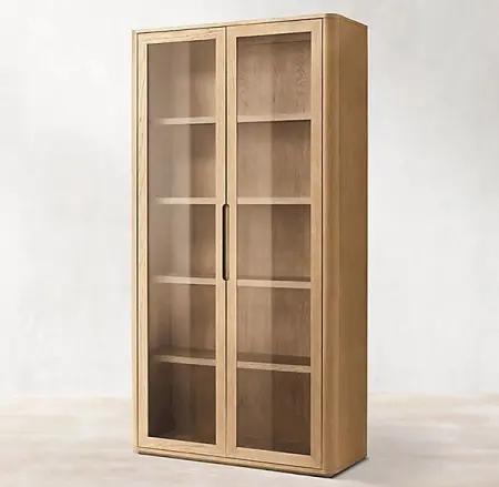 Шкаф-витрина стеклянный двухдверный Бретон