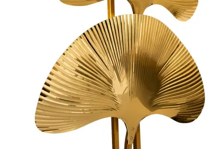 Торшер металлич.Гинкго латунь L55хW26хH183