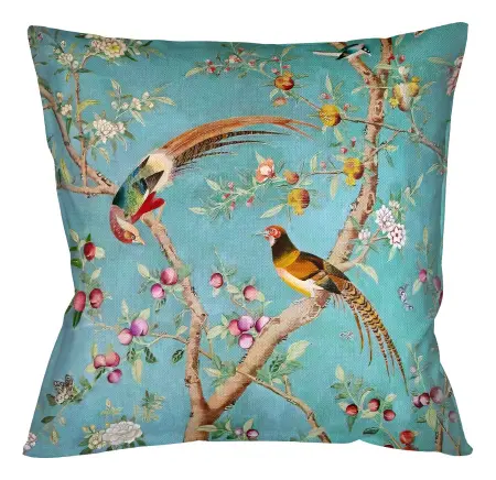 Подушка декоративная «Императорский сад» blue, версия 6