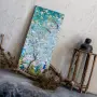 Картина на холсте «Императорский сад» blue 30х70, холст, галерейная натяжка (версия 1)