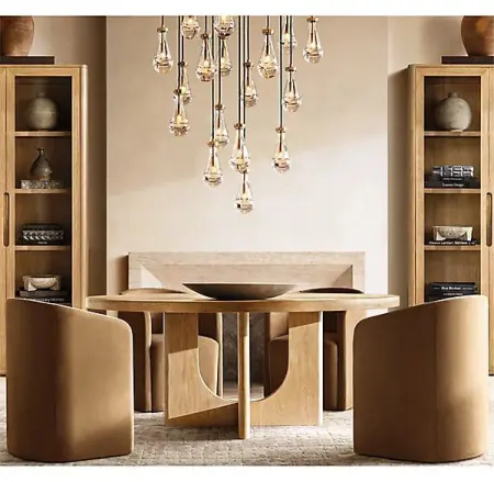 Шкаф-витрина стеклянный двухдверный Бретон