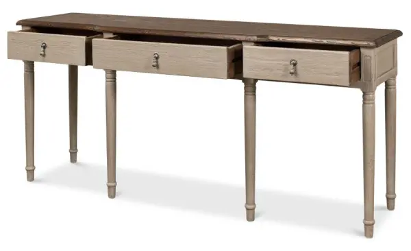 Консоль с тремя выдвижными ящиками