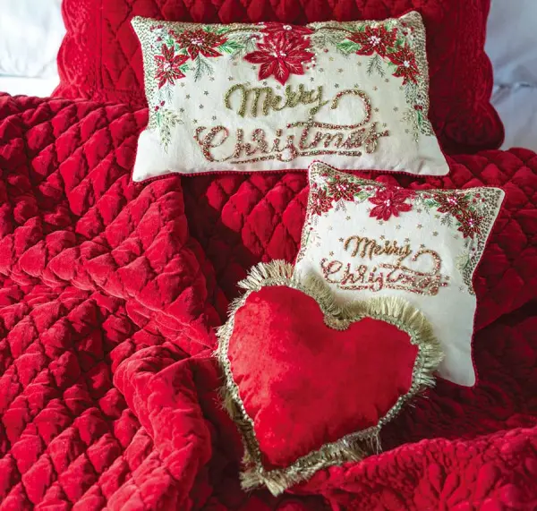 Покрывало велюровое VELVET ROSE VELLUTO бордовое 260х260 см
