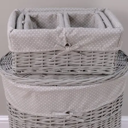 Набор из 6 корзин CESTI e PANIERI серый